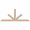 Ekena Millwork Saratoga Smooth Timber Gable Bracket, Douglas Fir, 96"W x 40"H x 3 1/2"D x 5 1/2"F, 10/12 Pitch GBW096X40X0406SAR00SDF - alternate 1